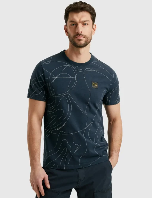 PME Legend t-shirts PTSS2502561 Licht Blauw Fashion