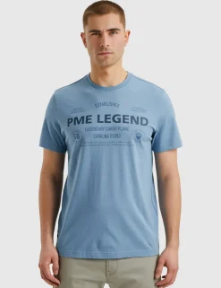 PME Legend t-shirts PTSS2502560 Licht Blauw Online