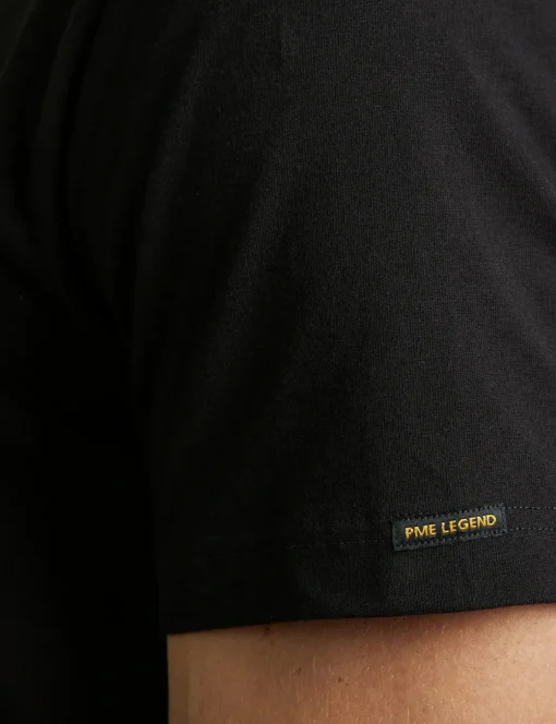 PME Legend t-shirts Regular Fit PTSS0000555 Zwart Sale