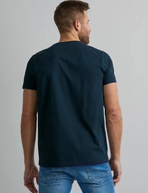 PME Legend t-shirts Regular Fit PTSS0000555 Donker Blauw Fashion