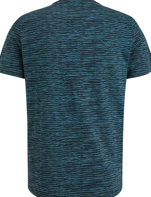 PME Legend t-shirts Tailored Fit PTSS2406592 Donker Blauw Best