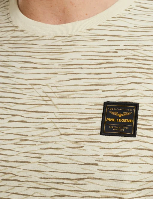 PME Legend t-shirts Tailored Fit PTSS2406592 Ecru Sale
