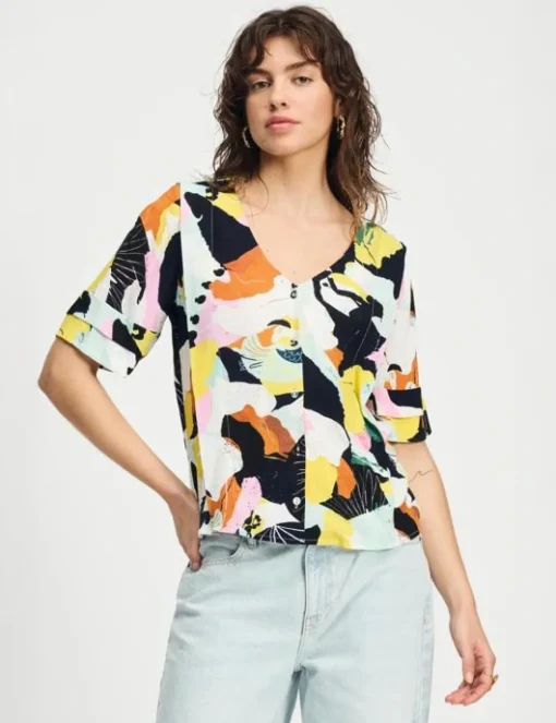 Pom blouse SP9137 Multicolor Hot