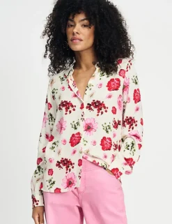 Pom blouse SP9083 Wit Fashion