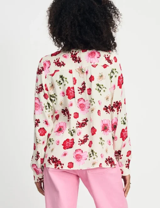 Pom blouse SP9083 Wit Fashion
