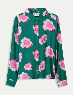 Pom blouse SP9082 Licht Groen Sale