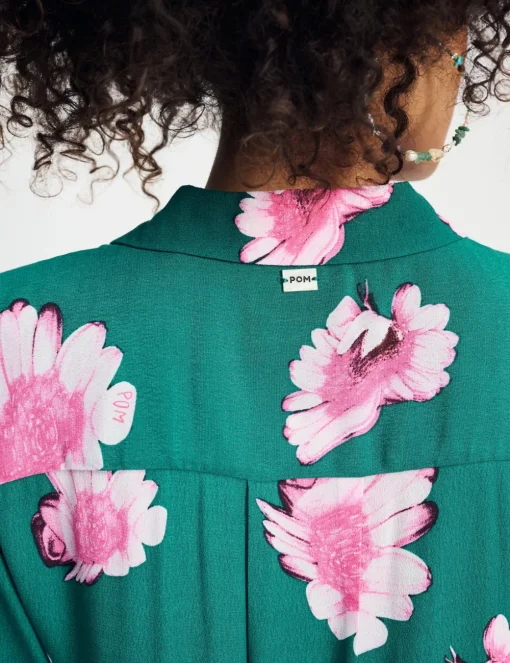 Pom blouse SP9082 Licht Groen Sale