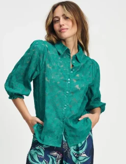 Pom blouse SP9224 Licht Groen Outlet