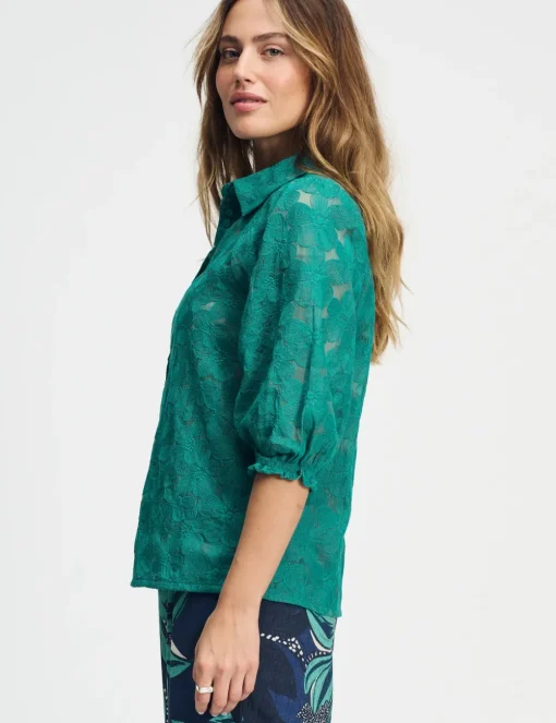 Pom blouse SP9224 Licht Groen Outlet