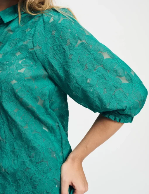 Pom blouse SP9224 Licht Groen Outlet