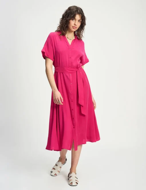 Pom jurk SP9227 Roze Hot