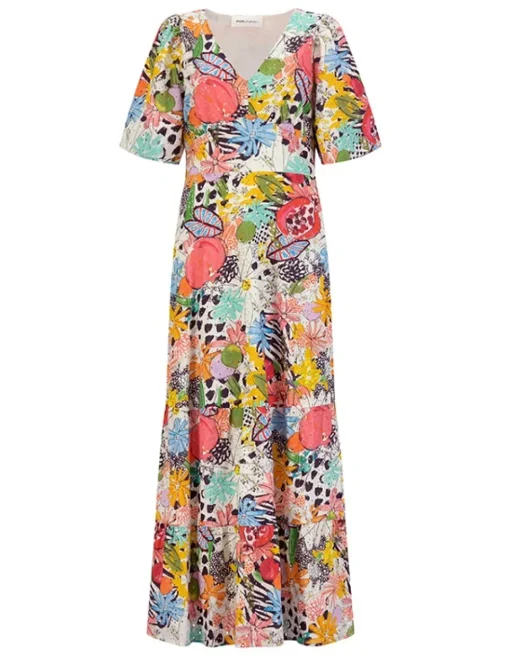 Pom jurk sp7308 Wit Hot