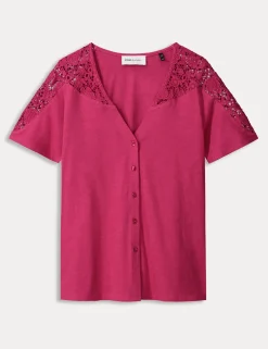 Pom t-shirts SP9031 Bordeaux Fashion