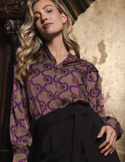 Poools blouse 333205 Licht Bruin Clearance