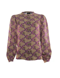 Poools blouse 333205 Licht Bruin Clearance
