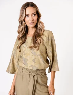 Poools blouse 513226 Donker Bruin Hot