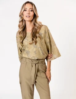 Poools blouse 513226 Donker Bruin Hot