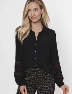 Poools blouse 433178 Zwart Discount