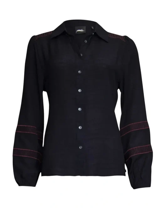 Poools blouse 433178 Zwart Discount
