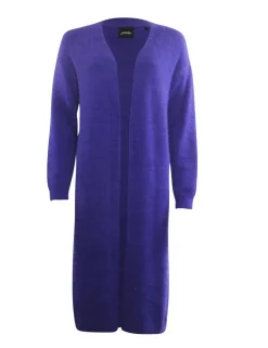 Poools gebreid vest 333262 Blauw Sale