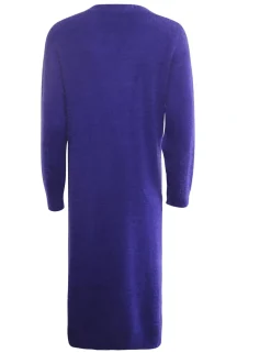 Poools gebreid vest 333262 Blauw Sale