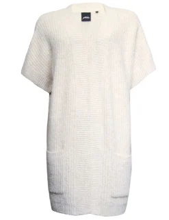 Poools gebreid vest 443121 Beige Fashion
