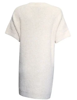 Poools gebreid vest 443121 Beige Fashion