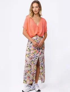 Poools gebreid vest 423109 Oranje Best