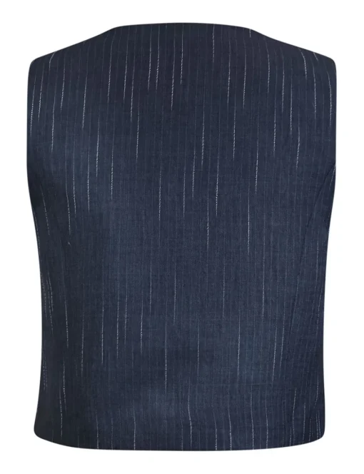 Poools gilets 513115 Donker Blauw Fashion