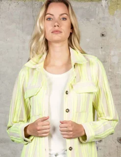 Poools spijkerjack 313244 Licht Groen Hot