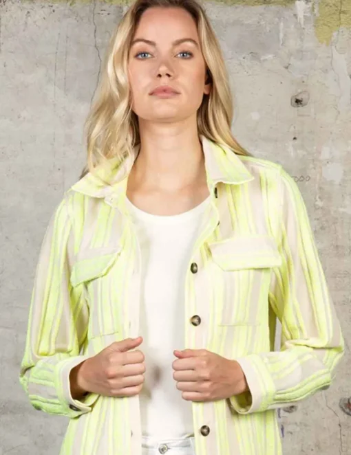 Poools spijkerjack 313244 Licht Groen Hot