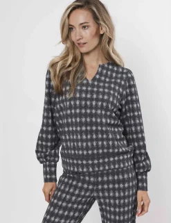 Poools sweater 433242 Grijs Melange Discount