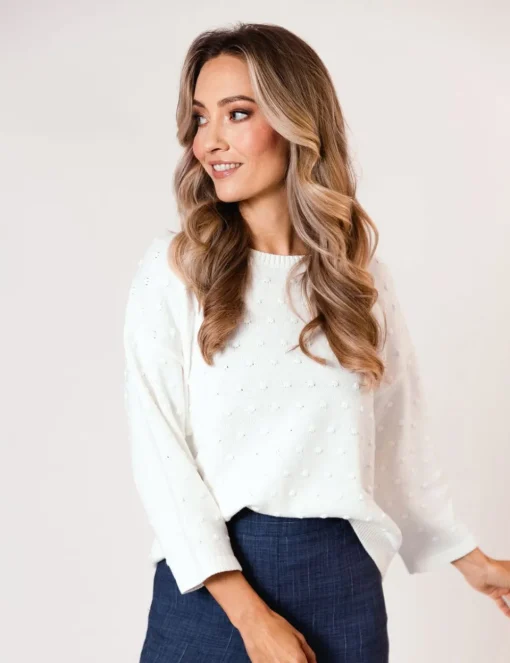 Poools trui 513117 Offwhite Discount