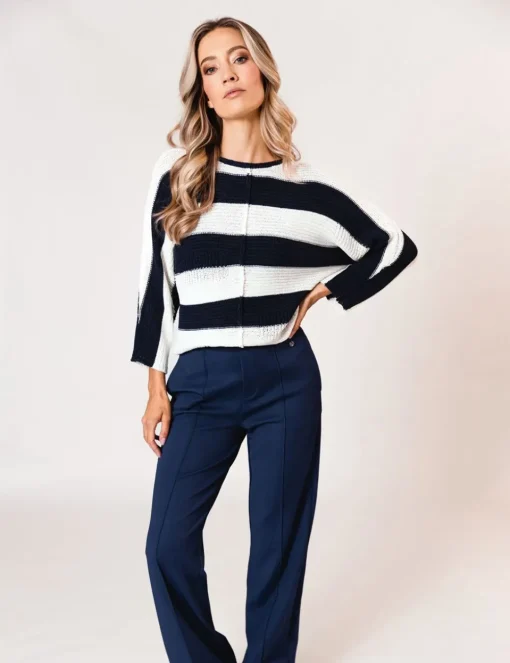 Poools trui 513233 Donker Blauw Hot