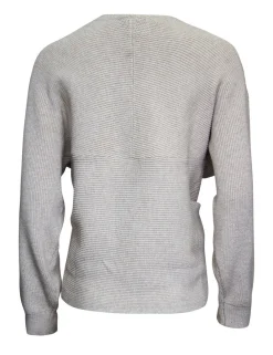 Poools v-hals trui 433239 Grijs Melange Outlet