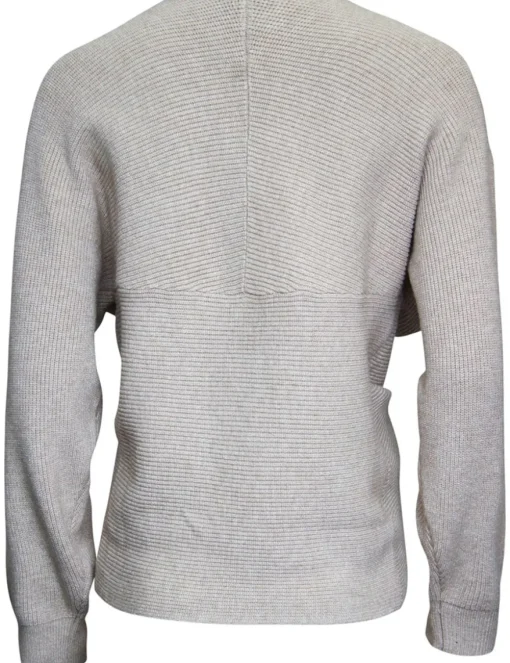 Poools v-hals trui 433239 Grijs Melange Outlet
