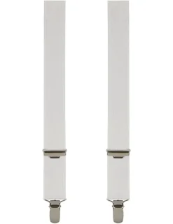 Profuomo bretels PP1L00031D Wit Sale