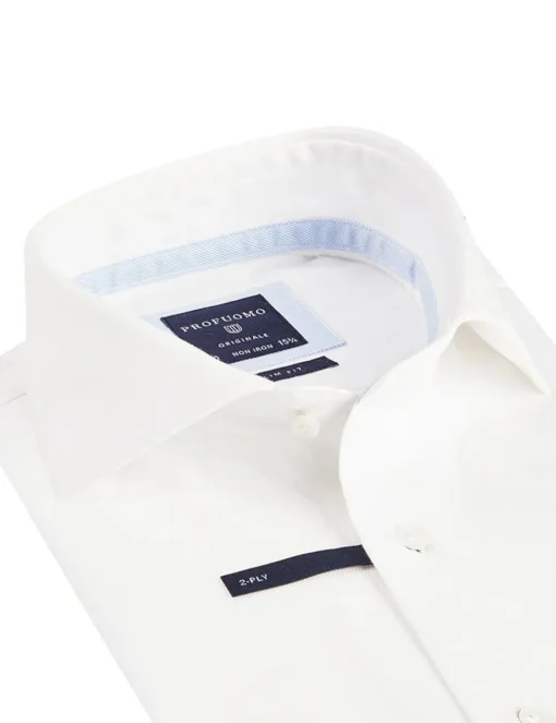 Profuomo business overhemd Slim Fit PP0H0A027 Wit Best