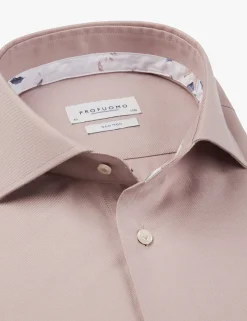 Profuomo business overhemd PPWH10014F Roze Discount