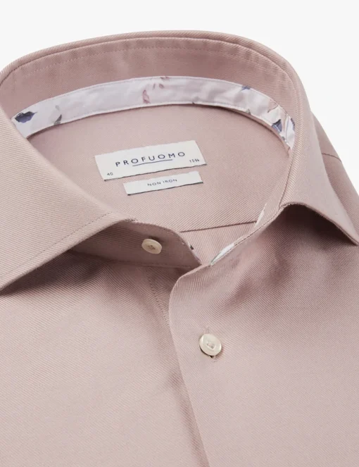 Profuomo business overhemd PPWH10014F Roze Discount