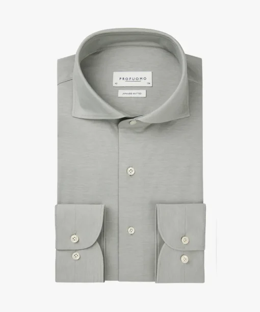Profuomo business overhemd PPWH10002F Groen Online