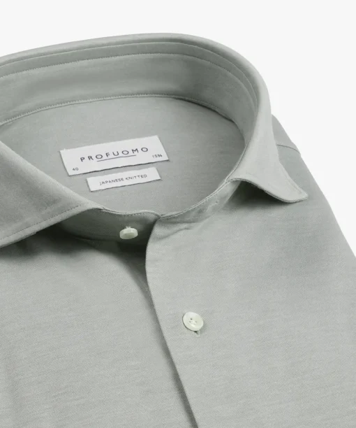 Profuomo business overhemd PPWH10002F Groen Online