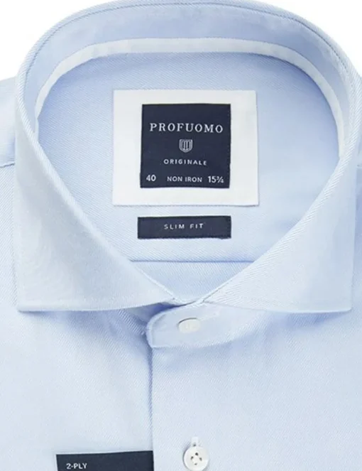 Profuomo business overhemd Slim Fit PP0H0A028 Licht Blauw Outlet