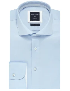 Profuomo business overhemd Slim Fit PP0H0A028 Blauw Best