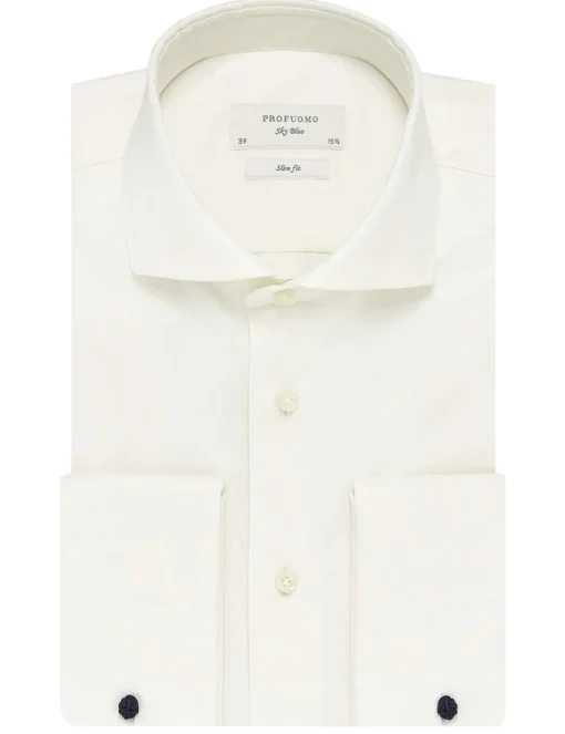 Profuomo business overhemd Slim Fit PP0H0C002 Ecru Clearance