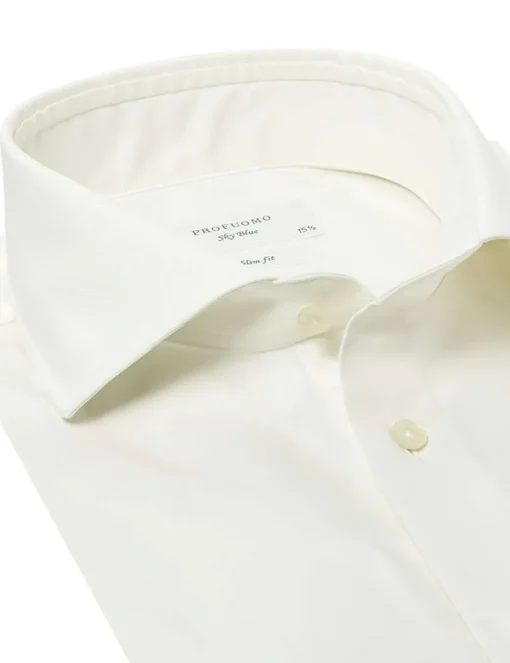 Profuomo business overhemd Slim Fit PP0H0C002 Ecru Clearance