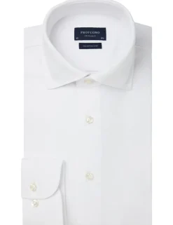 Profuomo jersey overhemd Slim Fit PP0H0A049 Wit Best