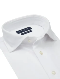 Profuomo jersey overhemd Slim Fit PP0H0A049 Wit Best