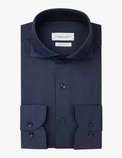 Profuomo jersey overhemd PPVH30044B Blauw Outlet