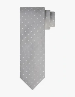 Profuomo stropdas PPVA10046A Licht Grijs Fashion